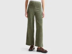 Flare fit velvet trousers