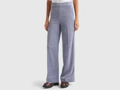 Flare fit velvet trousers
