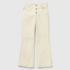 Flare fit velvet trousers
