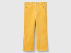 Flare fit velvet trousers
