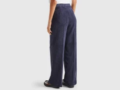 Flare fit velvet trousers