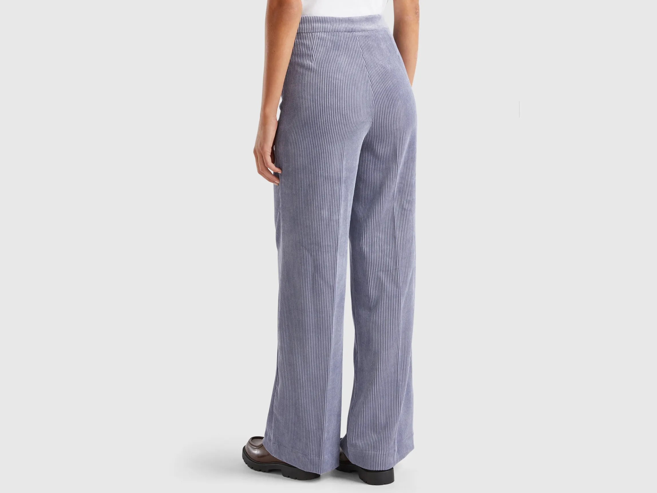 Flare fit velvet trousers