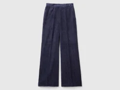 Flare fit velvet trousers