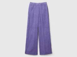 Flare fit velvet trousers