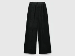Flare fit velvet trousers