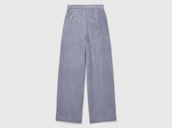 Flare fit velvet trousers