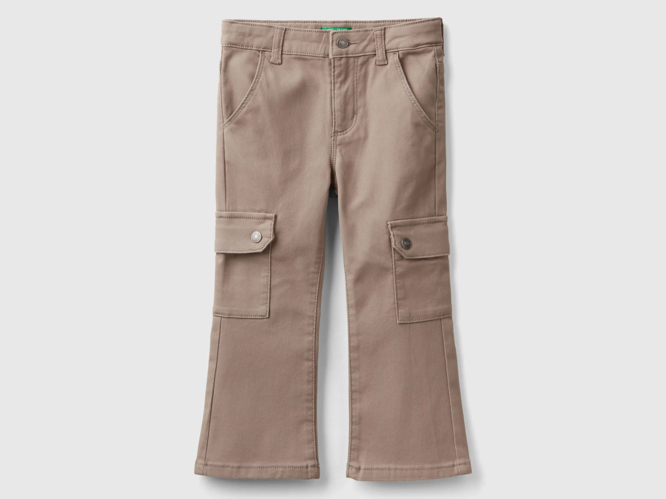 Flared cargo trousers