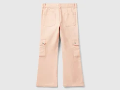 Flared cargo trousers
