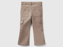 Flared cargo trousers
