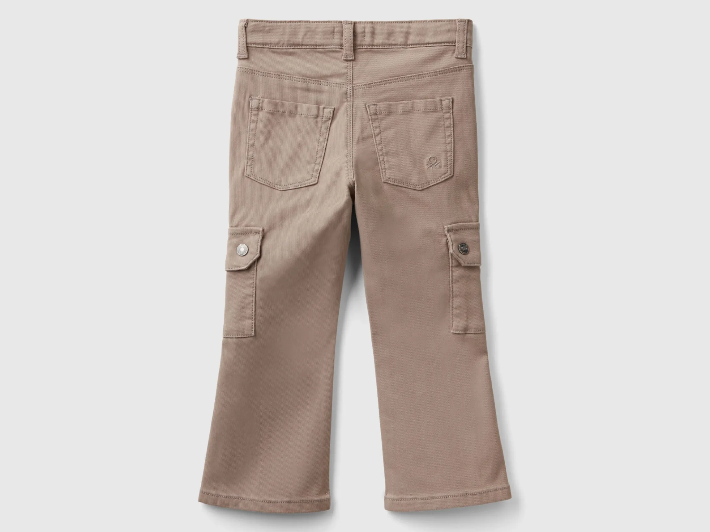 Flared cargo trousers