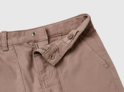 Flared cargo trousers