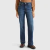 Flared jeans in recycled cotton