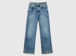 Flared jeans in recycled cotton
