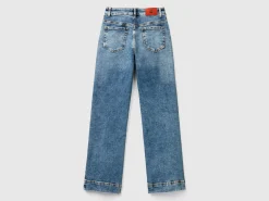 Flared jeans in recycled cotton