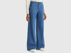 Flared jeans in stretch cotton