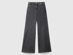 Flared jeans in stretch cotton