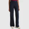 Flared jeans with zip