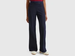 Flared jeans with zip
