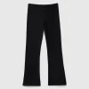 Flared leggings in stretch cotton