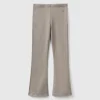 Flared leggings in stretch cotton