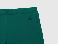 Flared leggings in stretch cotton