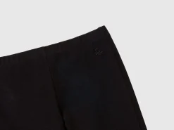 Flared leggings in stretch cotton