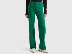 Flared stretch jeans