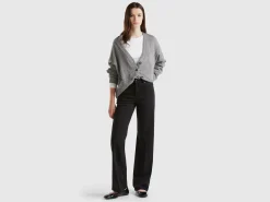 Flared stretch jeans