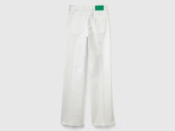 Flared stretch jeans