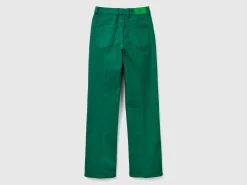 Flared stretch jeans