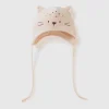 Fleece hat with ear flaps