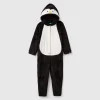 Fleece penguin onesie