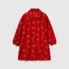 Fleece robe with reindeer