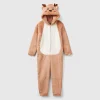 Fleece tracksuit with hood