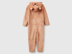 Fleece tracksuit with hood