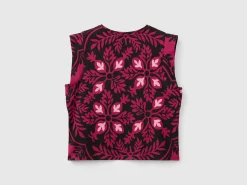 Floral top in pure cotton