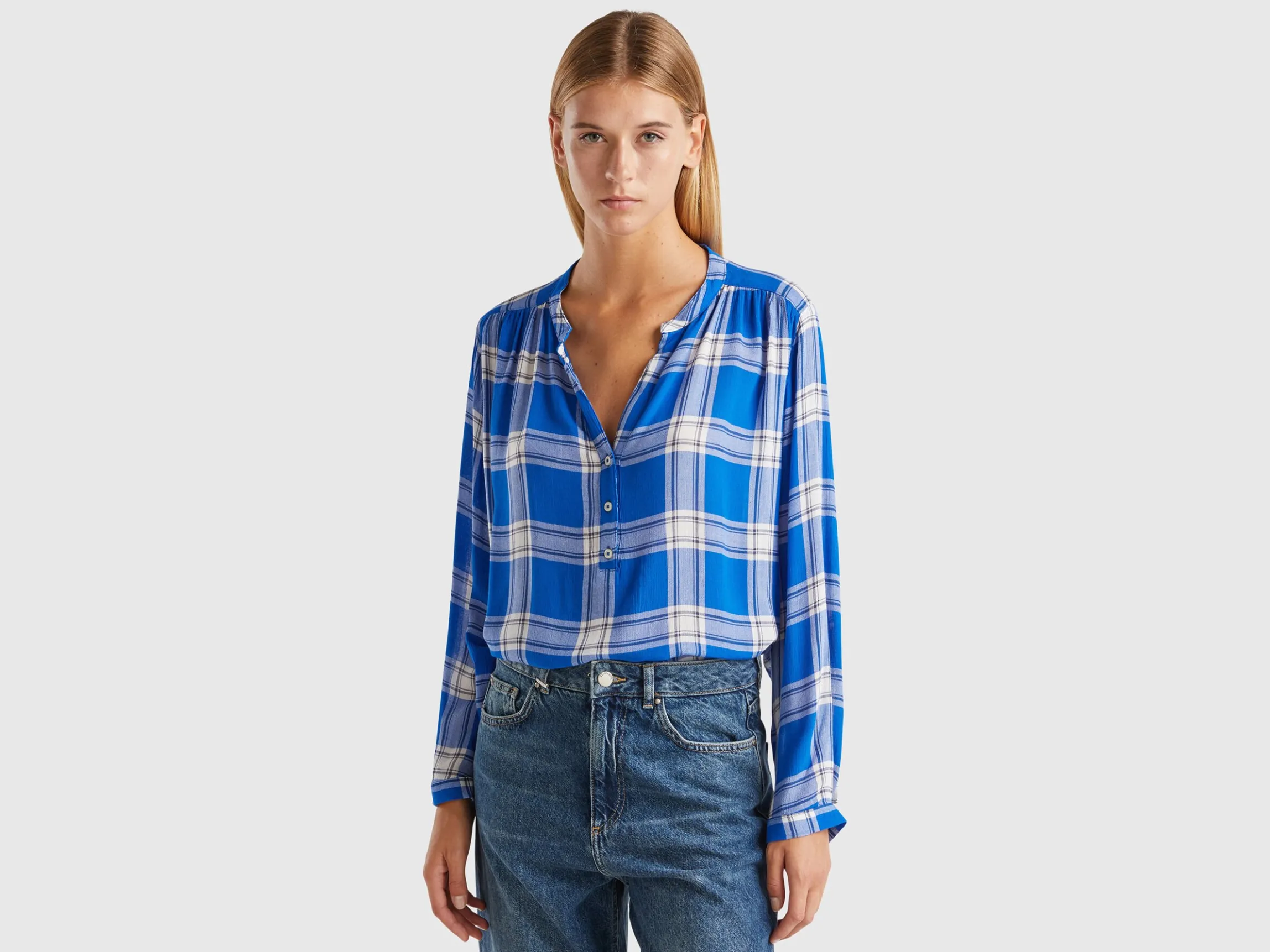 Flowy check shirt