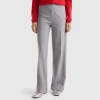 Flowy high-waisted trousers