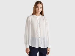 Flowy Mandarin collar shirt