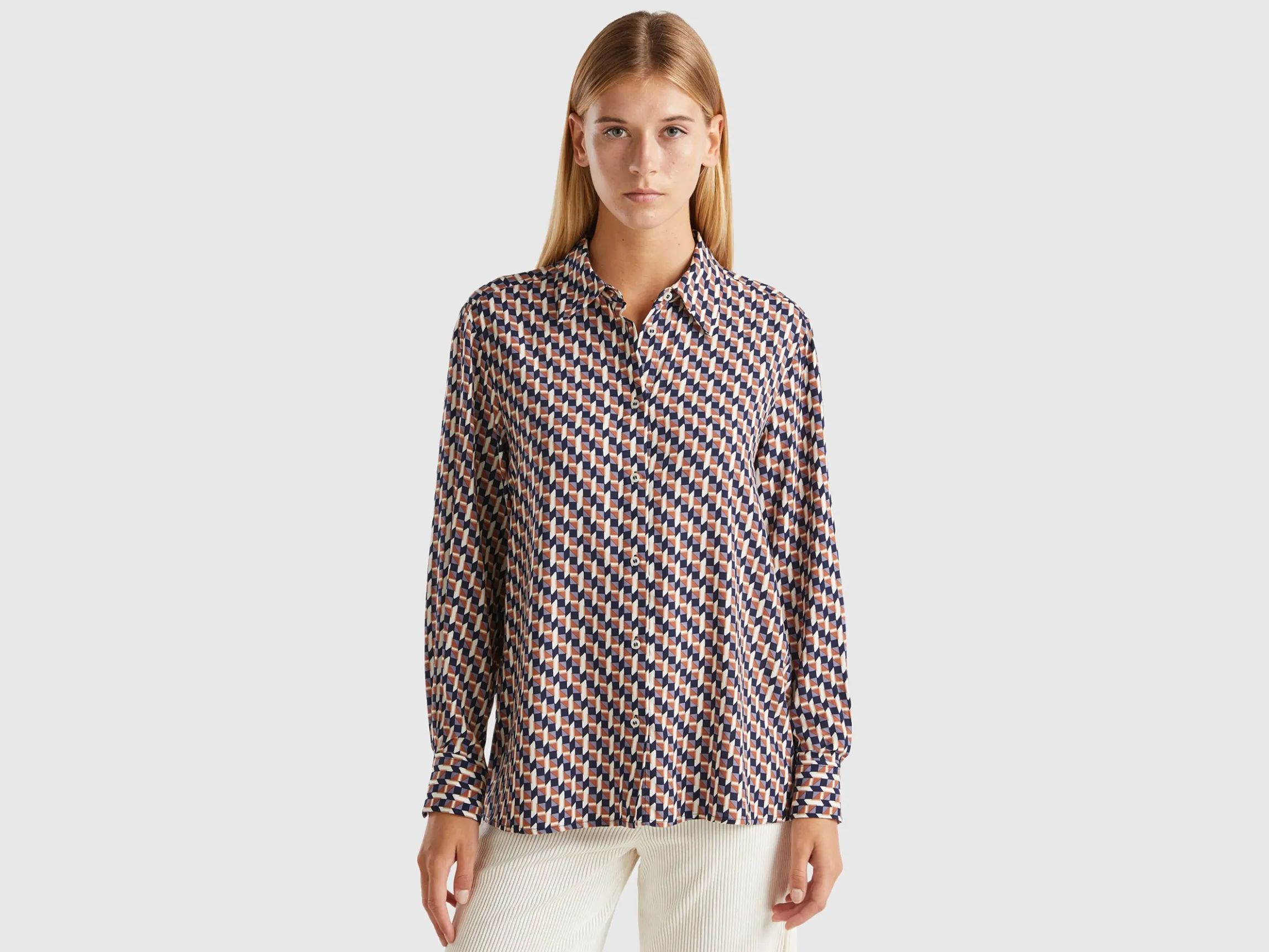 Flowy patterned shirt