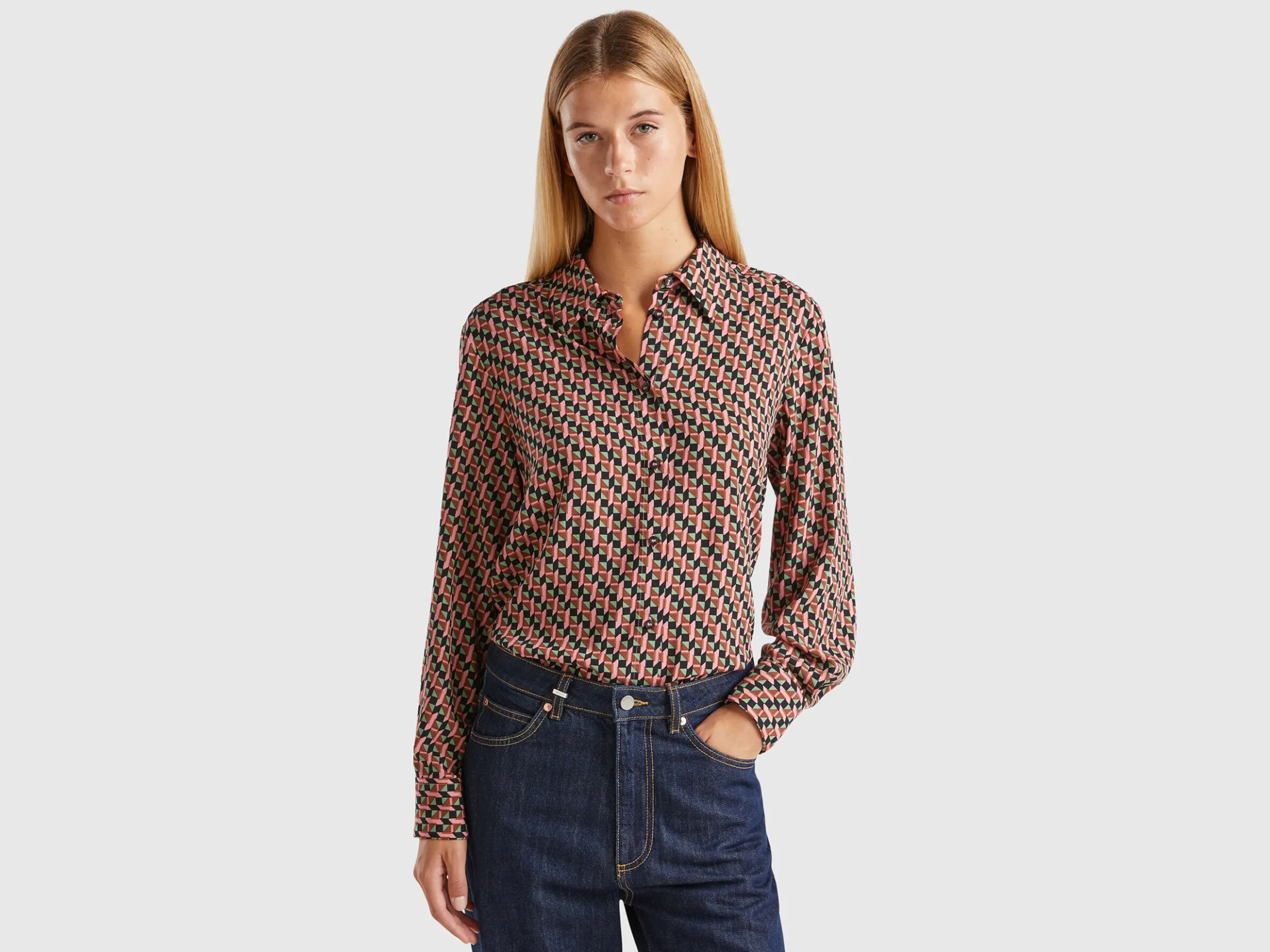 Flowy patterned shirt