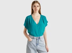 Flowy short sleeve blouse