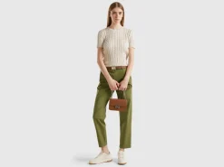 Flowy sweater with short sleeves
