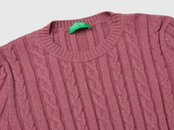 Flowy sweater with short sleeves