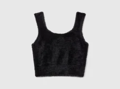 Fluffy yarn top