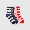Four pairs of patterned socks