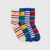 Four pairs of patterned socks