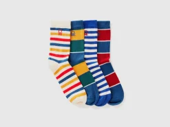Four pairs of patterned socks
