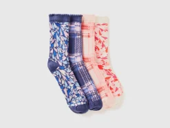 Four pairs of patterned socks