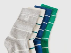 Four pairs of patterned socks